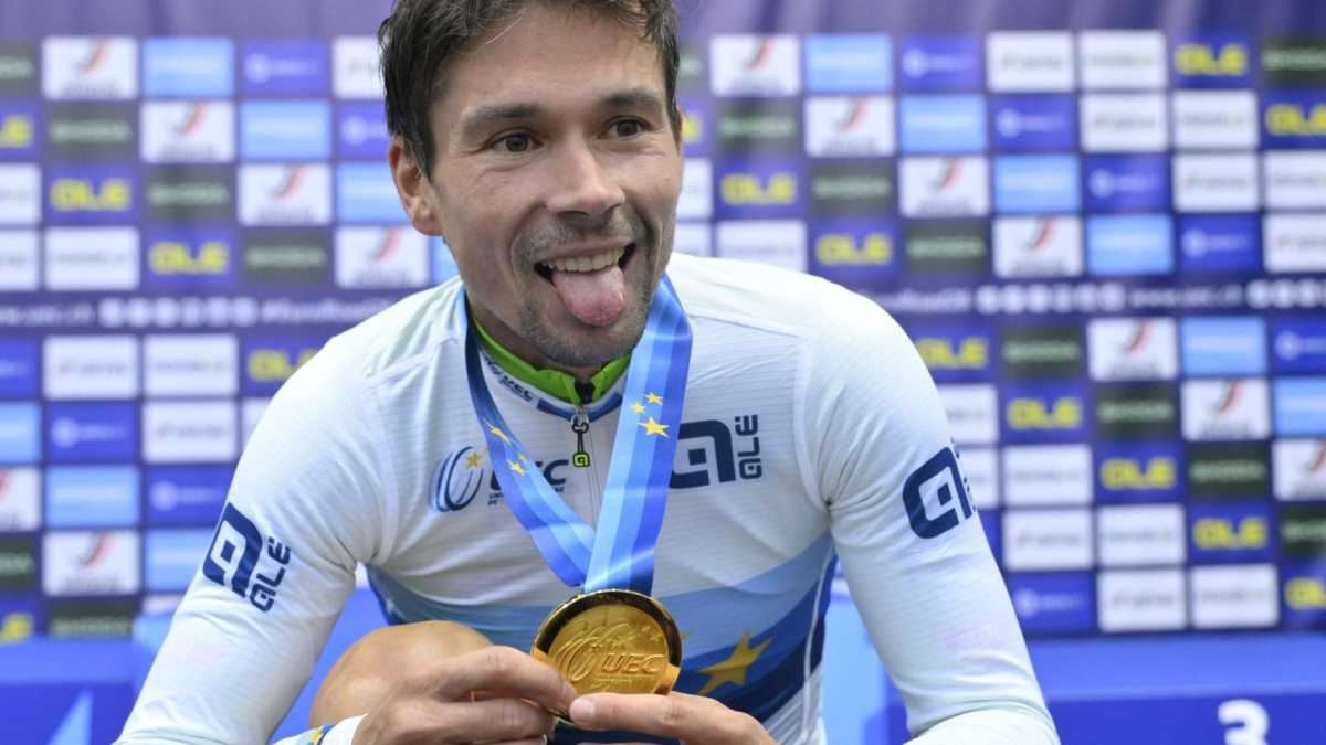 La increíble conquista de un Roglic que ganó el oro del Europeo sin radio: "Estaba completamente perdido"