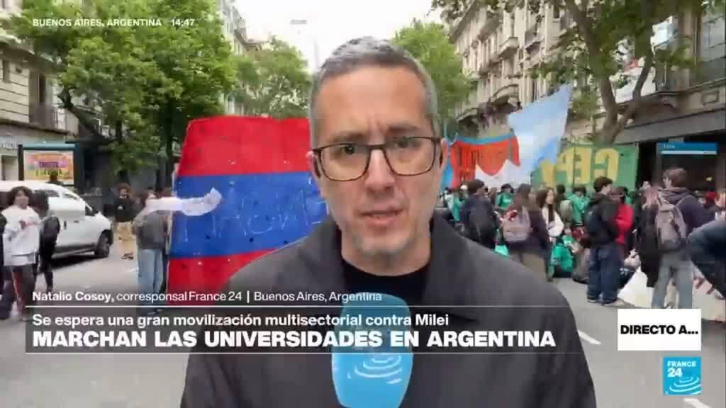 Directo a... Buenos Aires y las marchas multitudinarias contra las medidas de Milei